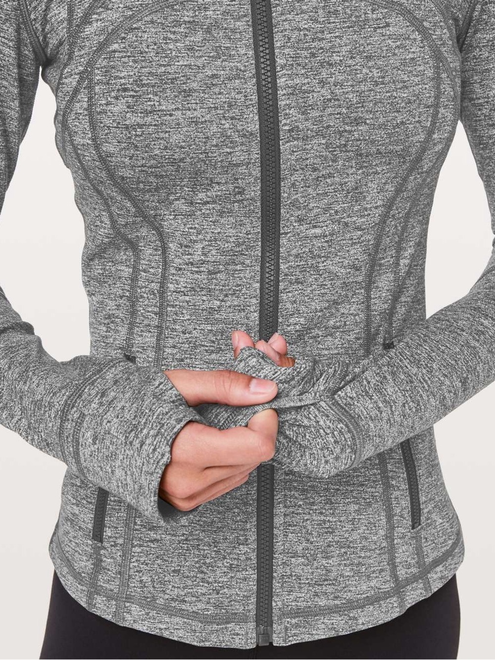 Lululemon Define Zip-Up Active Jacket - Heathered Grey - Size 6 - Luon - Yoga - Picture 14 of 14